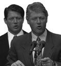 Optical illusion where you try and tell if the picture is of Gore or Clinton