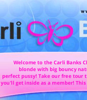 Carli Banks Club - Click Here Now to Enter