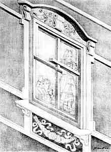 Optical illusion of a window that looks out onto two different view points