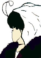 Optical illusion where the picture looks like an old lady and and a young woman